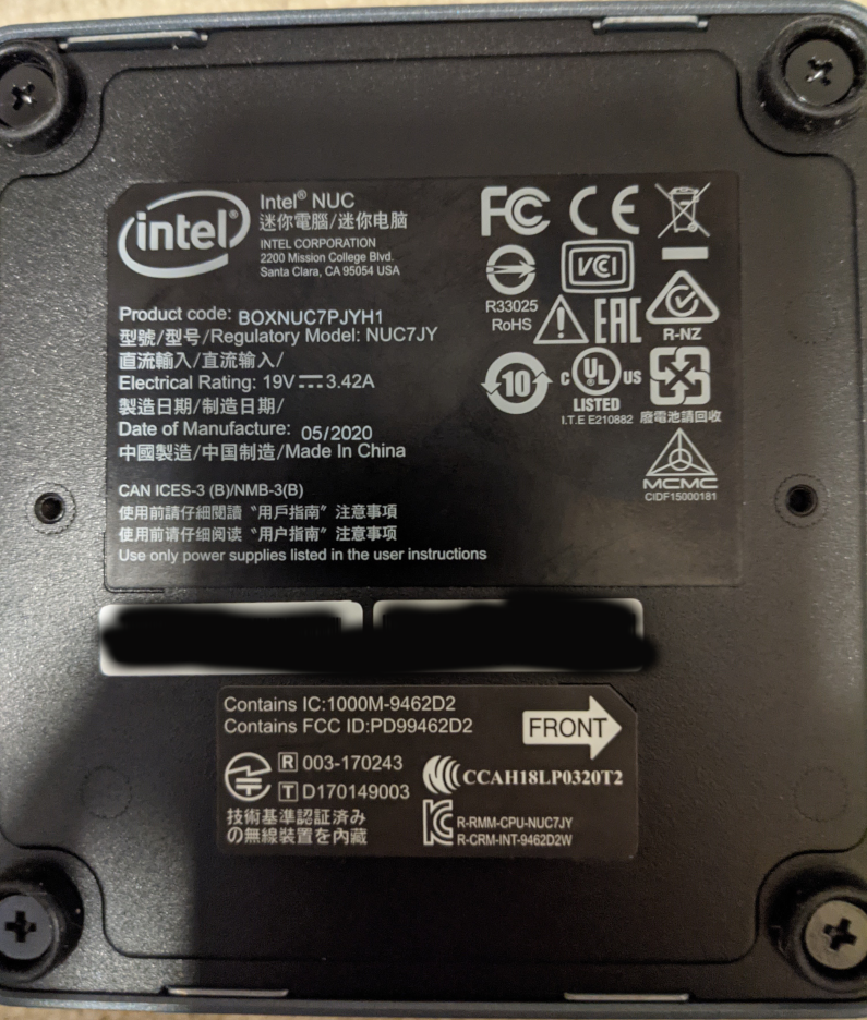 NUC7PJYH intelミニPC Amazon.com: Intel® NUC 7 Essential Kit (NUC7PJYH) - Pentium
